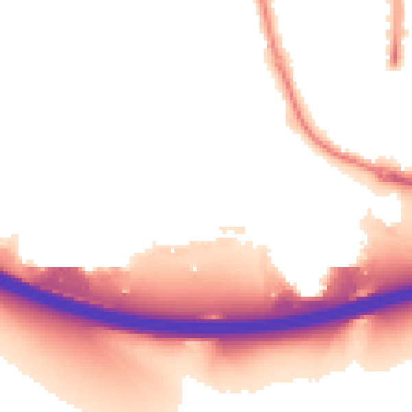 Night-time road noise heatmap for HP12 4PT