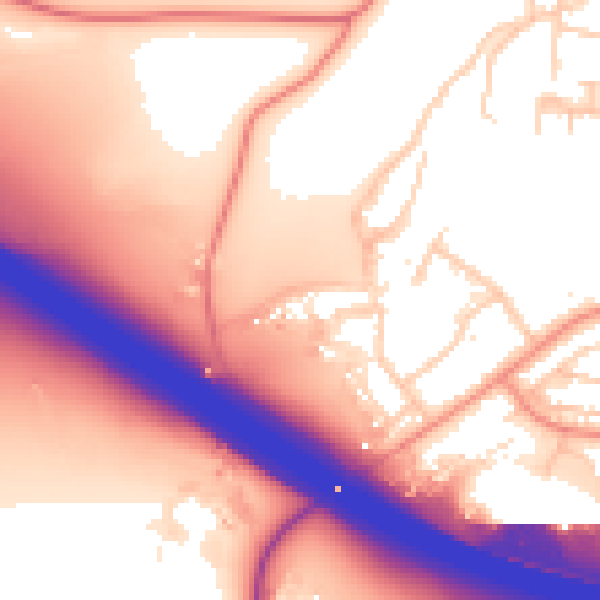 Daytime road noise heatmap for HP12 4QS