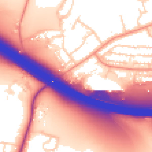 Daytime road noise heatmap for HP12 4QX