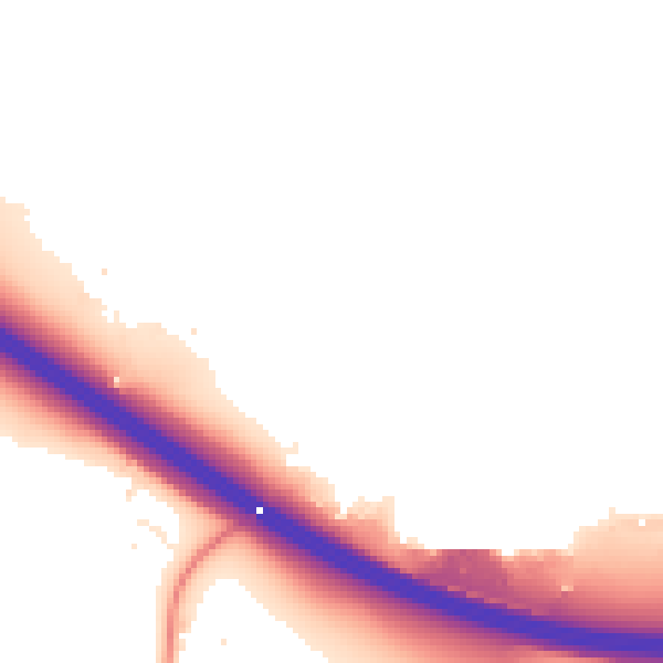 Night-time road noise heatmap for HP12 4UZ