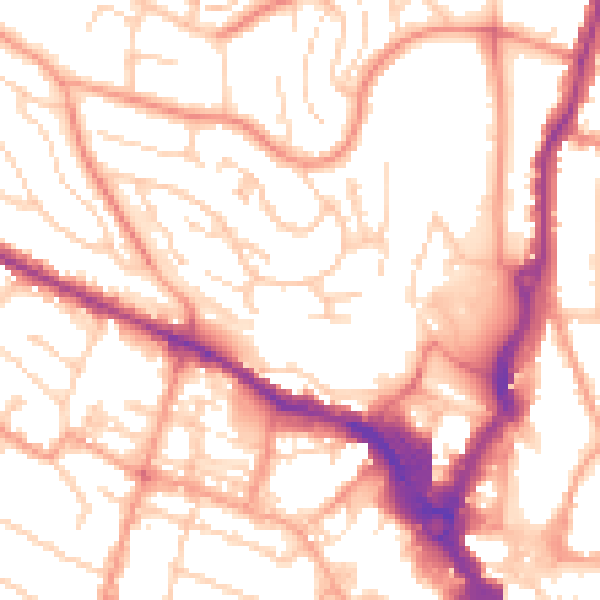 Daytime road noise heatmap for HP13 5AH