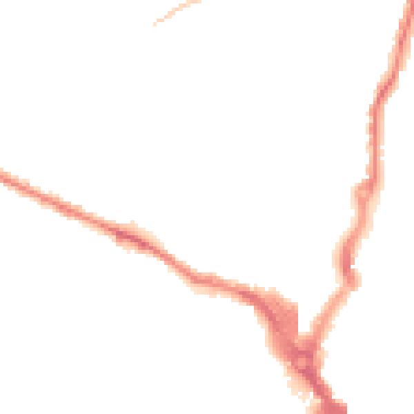 Night-time road noise heatmap for HP13 5AH