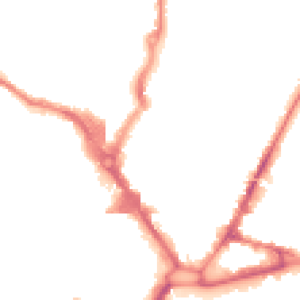 Night-time road noise heatmap for HP13 5DG