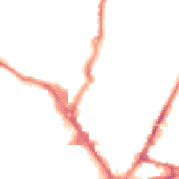 Night-time road noise heatmap for HP13 5DL