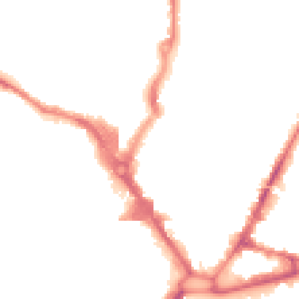 Night-time road noise heatmap for HP13 5DQ