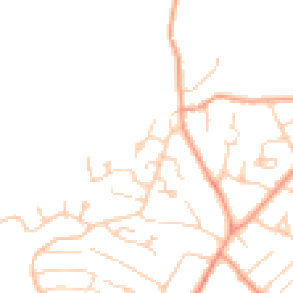 Daytime road noise heatmap for HP13 5UA