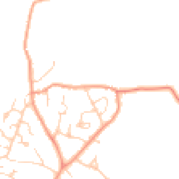 Daytime road noise heatmap for HP13 5XG