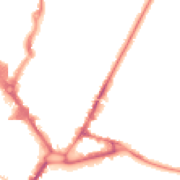 Night-time road noise heatmap for HP13 6QD