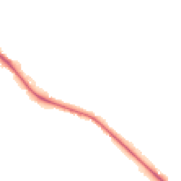 Night-time road noise heatmap for HP13 7PE