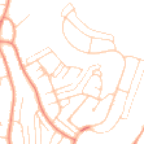 Daytime road noise heatmap for HP13 7YE