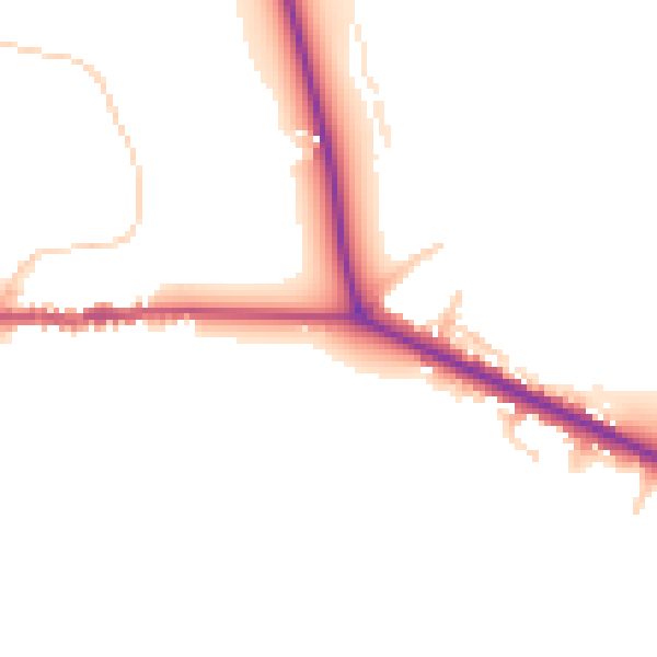 Daytime road noise heatmap for HP14 3AA