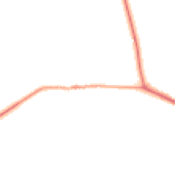 Night-time road noise heatmap for HP14 3AB
