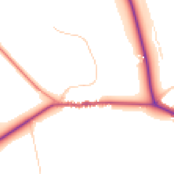 Daytime road noise heatmap for HP14 3AH