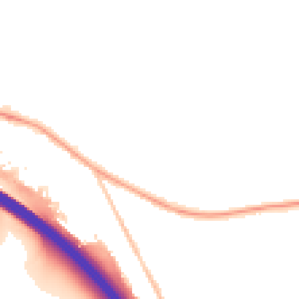Night-time road noise heatmap for HP14 3AN