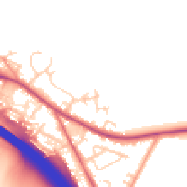 Daytime road noise heatmap for HP14 3AX