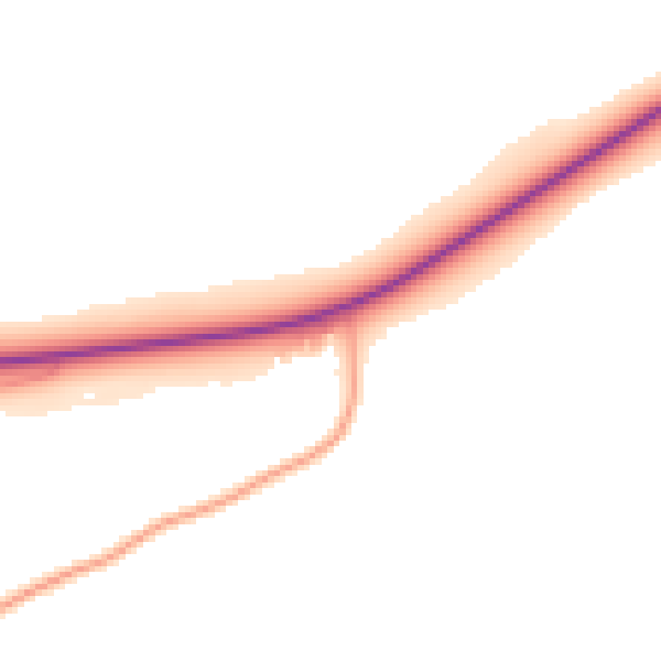 Daytime road noise heatmap for HP14 3BA