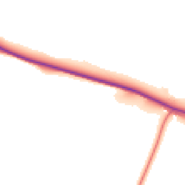 Daytime road noise heatmap for HP14 3BL