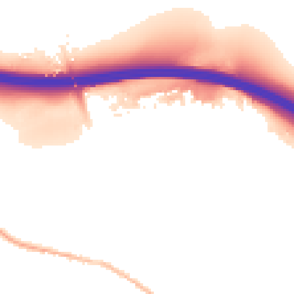 Night-time road noise heatmap for HP14 3DE