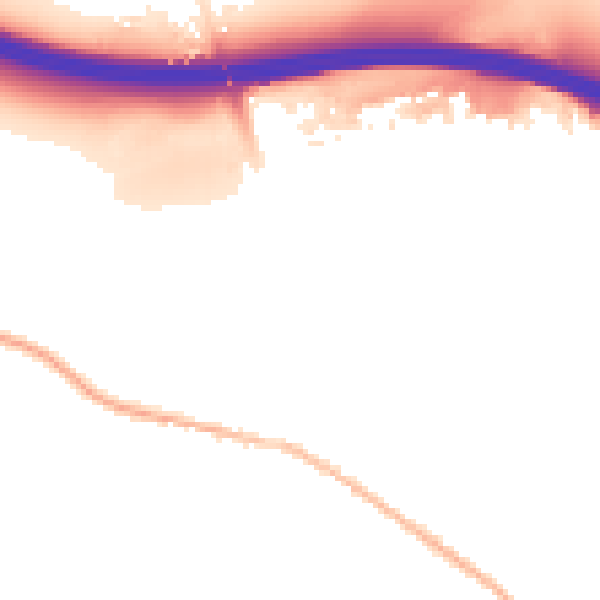 Night-time road noise heatmap for HP14 3DJ