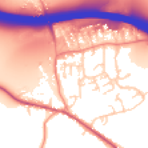 Daytime road noise heatmap for HP14 3DQ