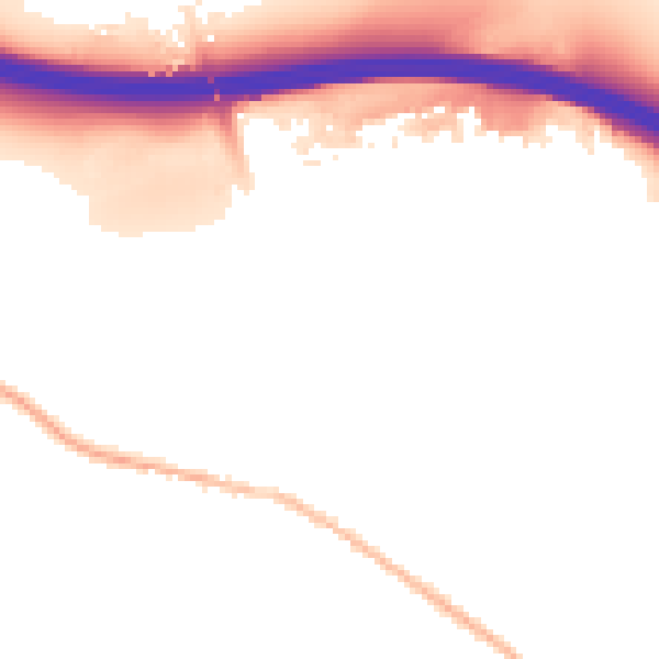 Night-time road noise heatmap for HP14 3DQ