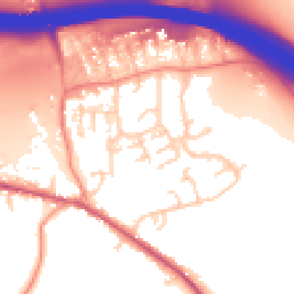 Daytime road noise heatmap for HP14 3DT