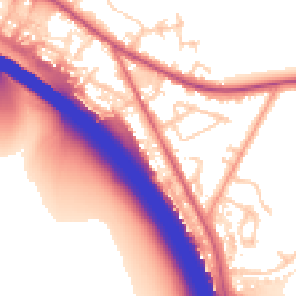 Daytime road noise heatmap for HP14 3FF