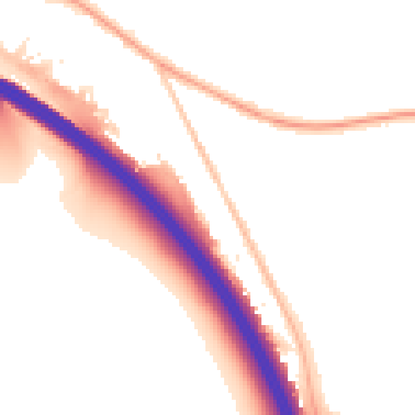 Night-time road noise heatmap for HP14 3FF