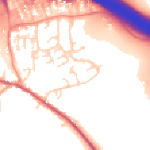 Daytime road noise heatmap for HP14 3JD