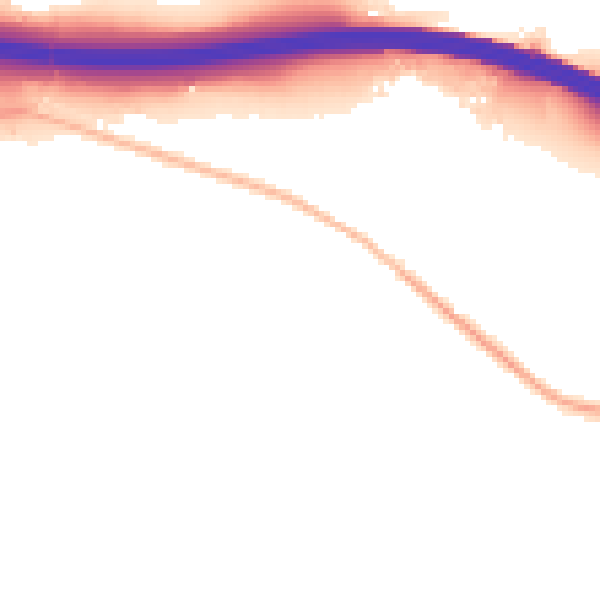 Night-time road noise heatmap for HP14 3LS