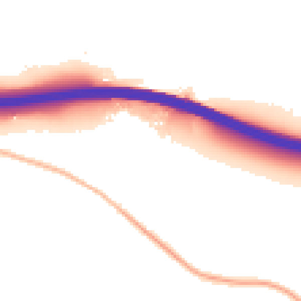 Night-time road noise heatmap for HP14 3LU