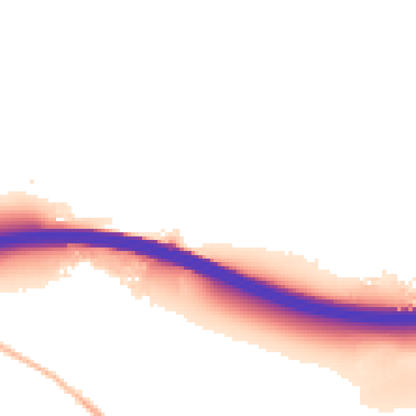 Night-time road noise heatmap for HP14 3NB