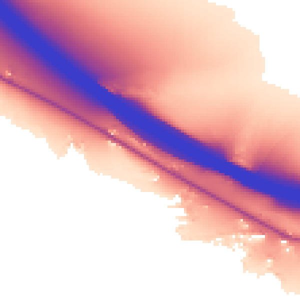 Daytime road noise heatmap for HP14 3PE