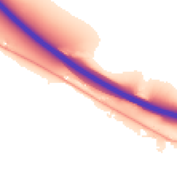 Night-time road noise heatmap for HP14 3PE