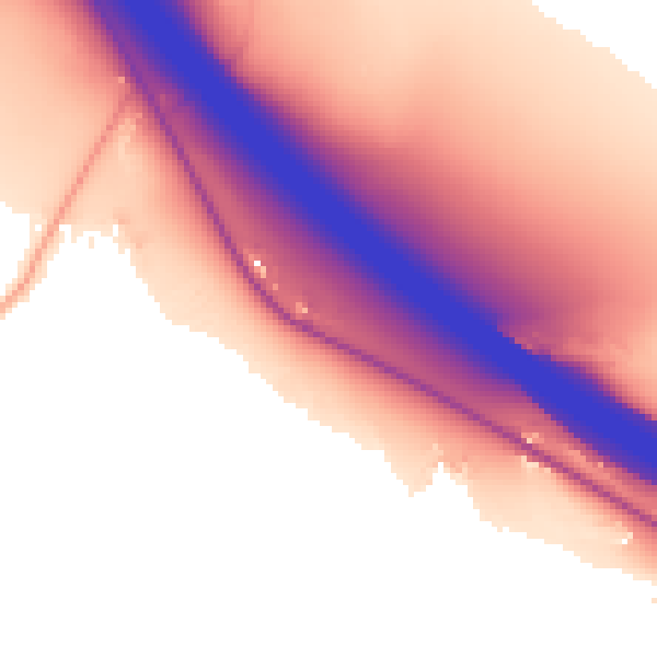 Daytime road noise heatmap for HP14 3PF
