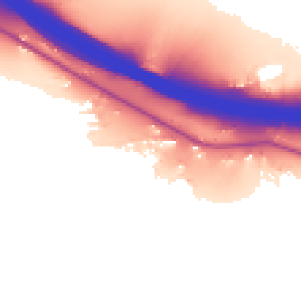 Daytime road noise heatmap for HP14 3PL