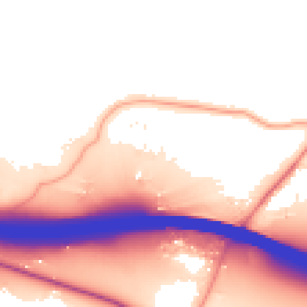 Daytime road noise heatmap for HP14 3PT