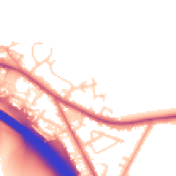 Daytime road noise heatmap for HP14 3RX
