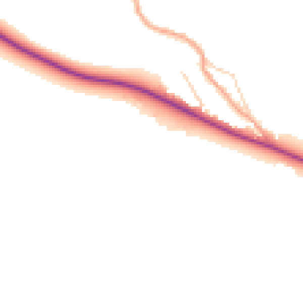 Daytime road noise heatmap for HP14 3UX