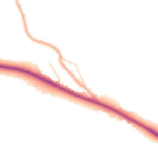 Daytime road noise heatmap for HP14 3XE