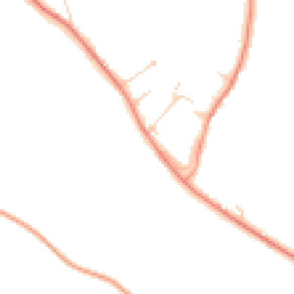 Daytime road noise heatmap for HP14 4AJ