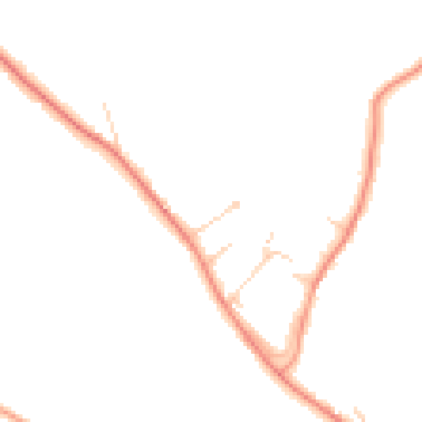 Daytime road noise heatmap for HP14 4AP