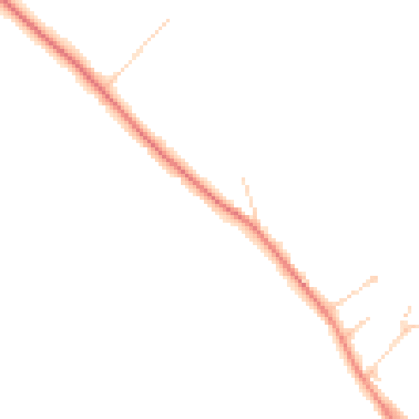 Daytime road noise heatmap for HP14 4AW