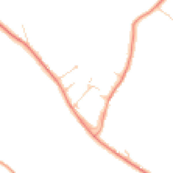 Daytime road noise heatmap for HP14 4AX