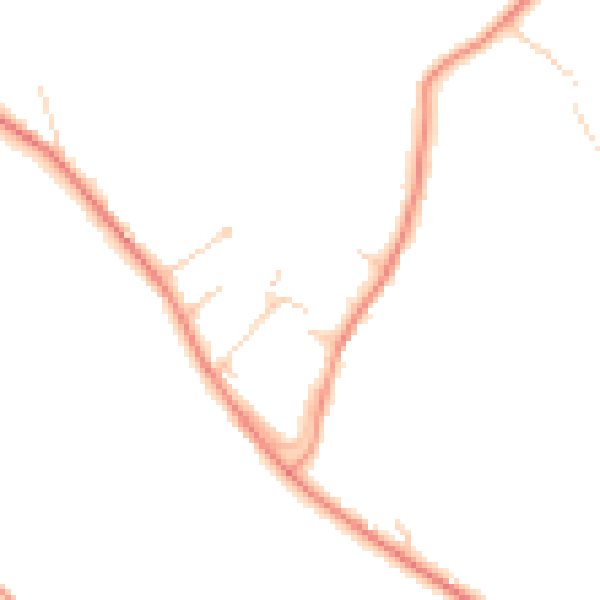 Daytime road noise heatmap for HP14 4BA