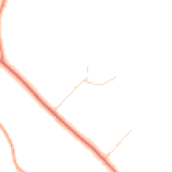 Daytime road noise heatmap for HP14 4BB