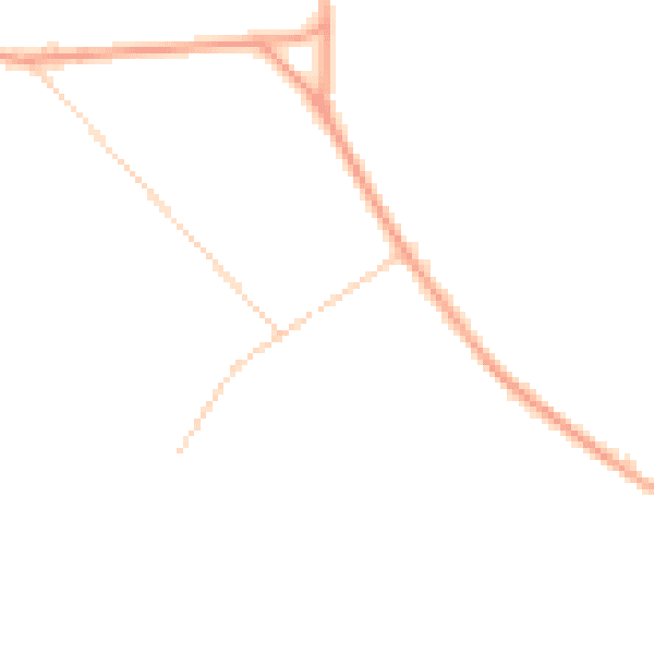 Daytime road noise heatmap for HP14 4DD