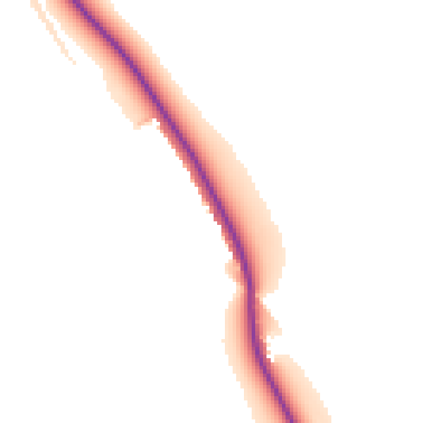 Daytime road noise heatmap for HP14 4EY