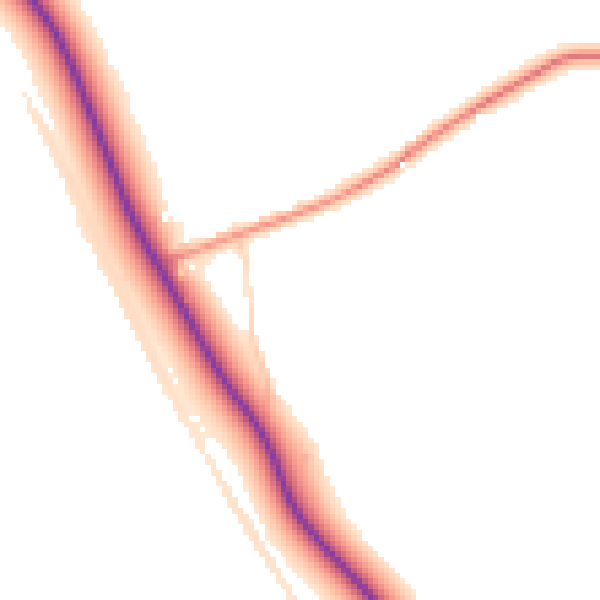 Daytime road noise heatmap for HP14 4HD