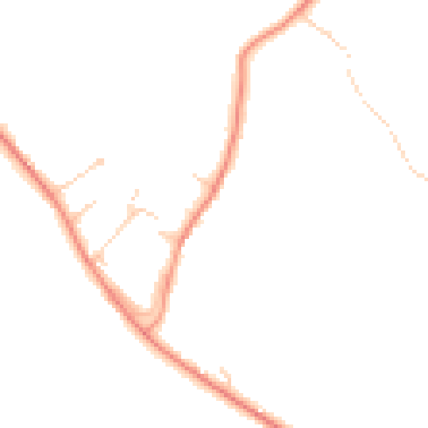 Daytime road noise heatmap for HP14 4JJ